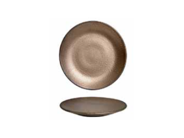 Plato Presentación Round Gordion Bronce